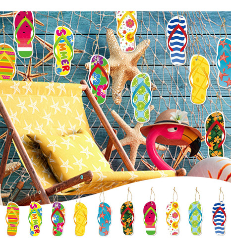 10 Piezas De Adornos De Decoración De Fiesta, Verano, Playa,