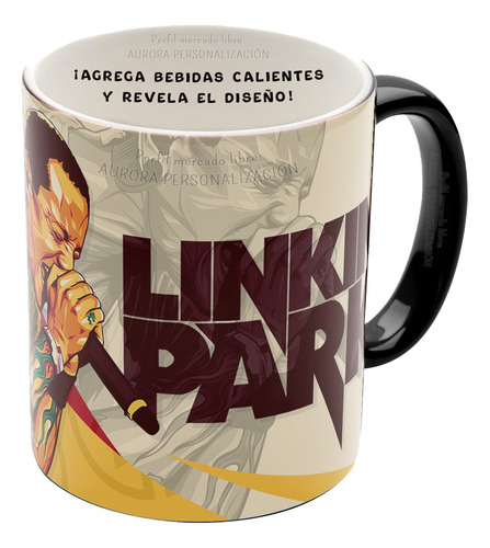Mug Mágico Linkin Park Banda Rock Taza Termica Pocillo