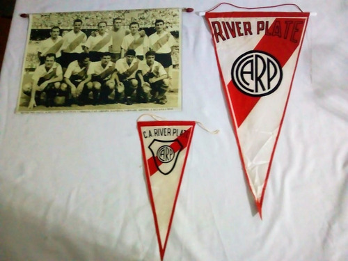 Banderin (2) River Plate Decada 70 Mas Banner Equipo 1965