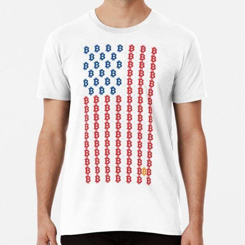 Remera America Flag Bitcoin - Cuatro De Julio - Minero De Bi