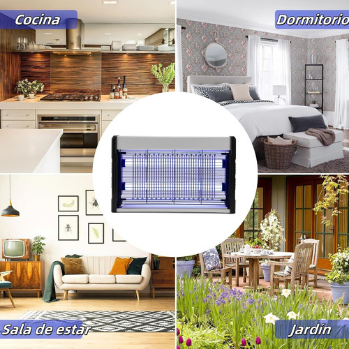 Auskang Lámpara Mata Mosquitos Eléctrico, Repelente de Mosquitos Electrico Potente 20W, Lampara Antimosquitos, Lamp Bug Zapper para Interior y Exterior Jardín Dormitorio Cocina