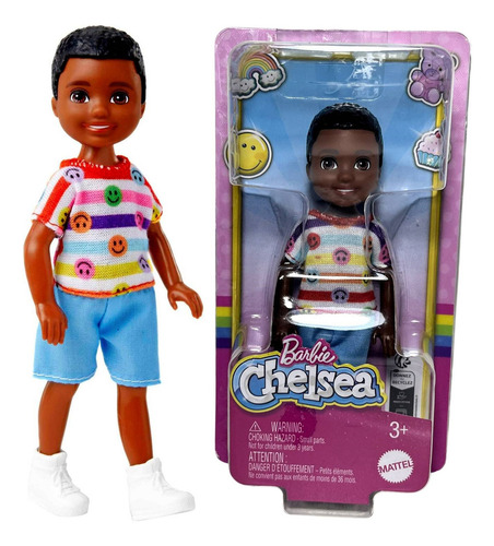 Mini Boneco Colecionável Boy Menino Moreno Negro - Chelsea C