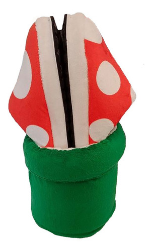 Imagen 3 de 3 de Pantuflas Mario Bros Babuchas Slippers Planta Carnivora