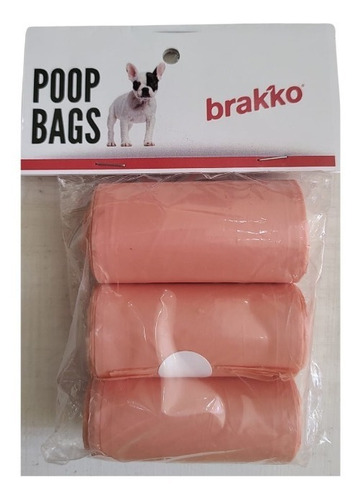 Imagen 2 de 8 de Bolsas Recolectoras Para Mascotas Brakko Poop Bags X 3