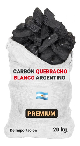 Carbón De Quebracho Blanco Argentino 20kg