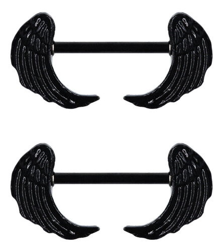 Piercing Para Pezon Black Wings 2 Pzs
