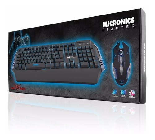 Kit Gamer Fighter - Mic Gt8821 Micronics 