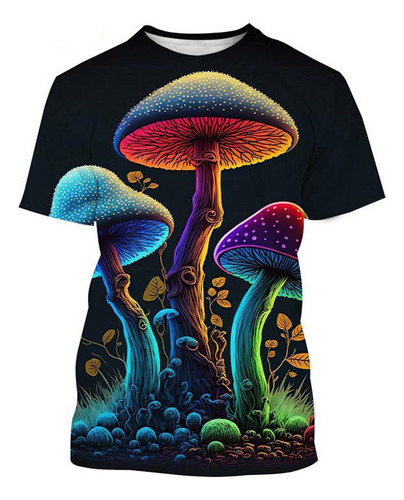 Camisetas De Setas Psicodélicas Unisex Impresión 3d