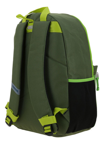 Mochila escolar Chenson CO70239-A color verde diseño dragón 20L