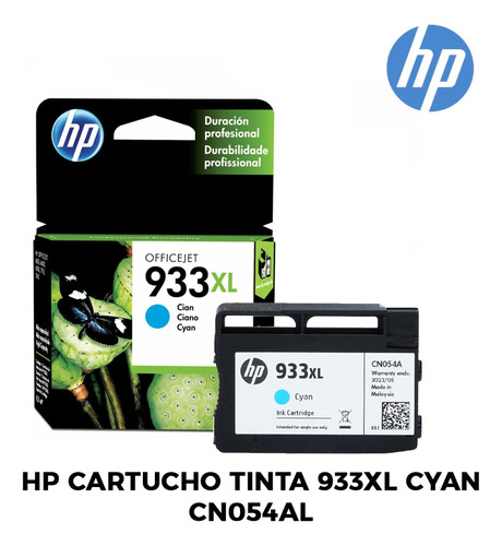 Hp Cartucho Tinta 933xl Cyan Cn054al