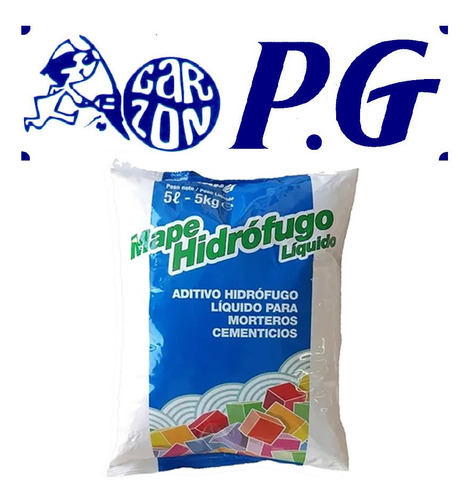 5lts Hidrofugo Liquido Aditivo Mapei P G 