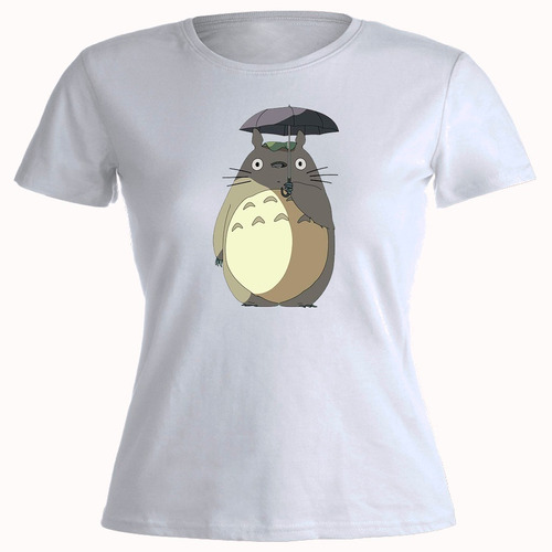 Remera Mujer Algodón Mi Vecino Totoro