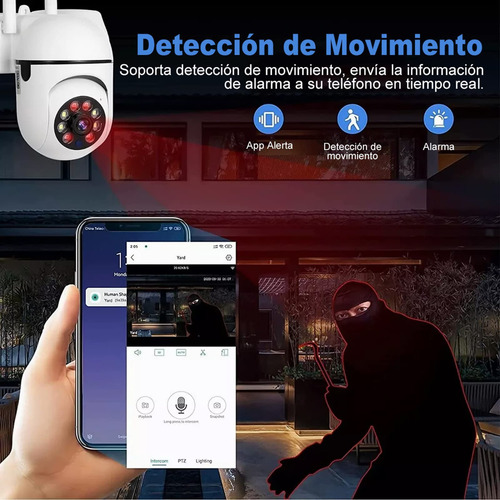 5g Cámara De Seguridad Wifi Audio Bidireccion Con Alarma