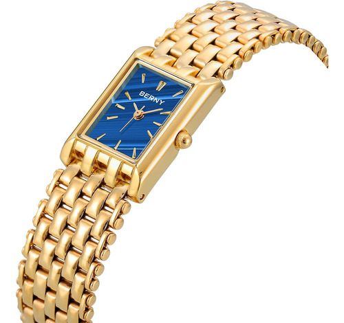 Berny Relojes De Oro Para Mujer Relojes De Pulsera De Cuarzo