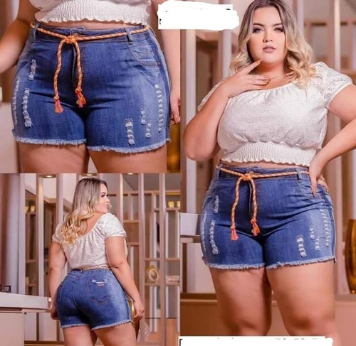 mercado livre short jeans cintura alta