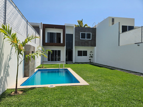 Casa Nueva Minimalista En Burgos Bugambilias, Temixco Mor