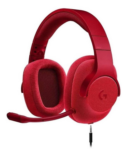 Fone de ouvido over-ear gamer Logitech G Series G433 red