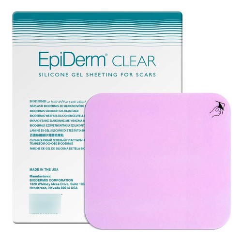 Epiderm Clear Edg-146 Lámina De Silicona 14.5x12x0.09cm X1