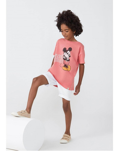 Camiseta Infantil Menino Estampada Mickey Hering Kids