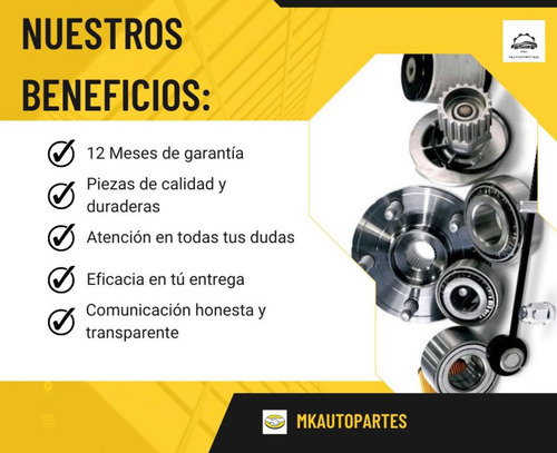 Kit 2 Masas Delanteras + 2 Baleros Dobles Premium Chevy 2000