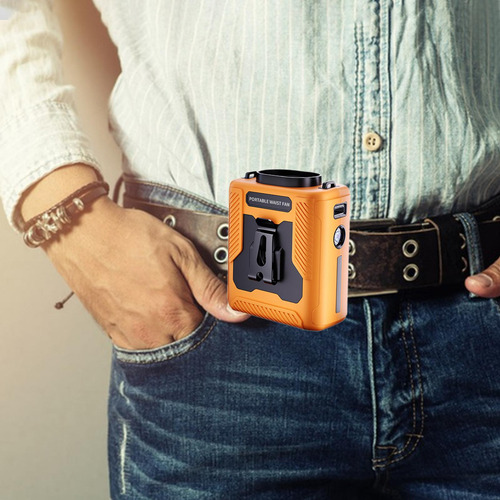 Ventilador De Clip De Cintura Portátil, Dispositivo Naranja