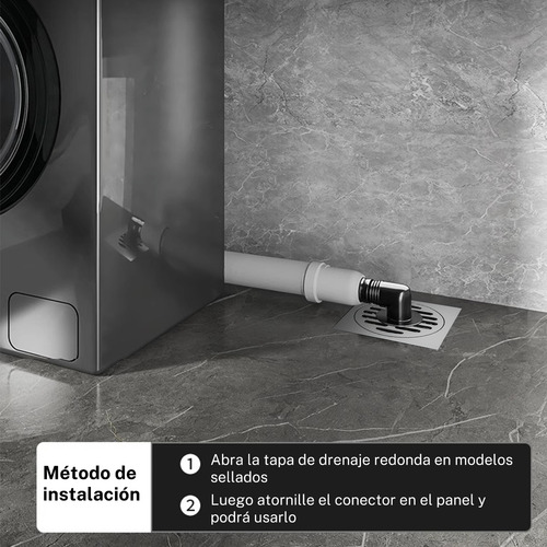 Drenaje De Piso Cuadrado De Acero Inoxidable Antiolor 10cm