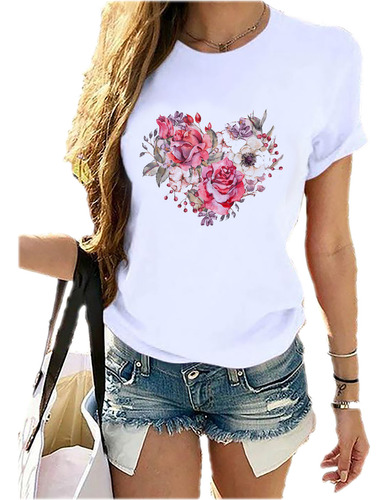 Remera Dama Mujer Cactus Corazón Love Rocas Cactáceas #08