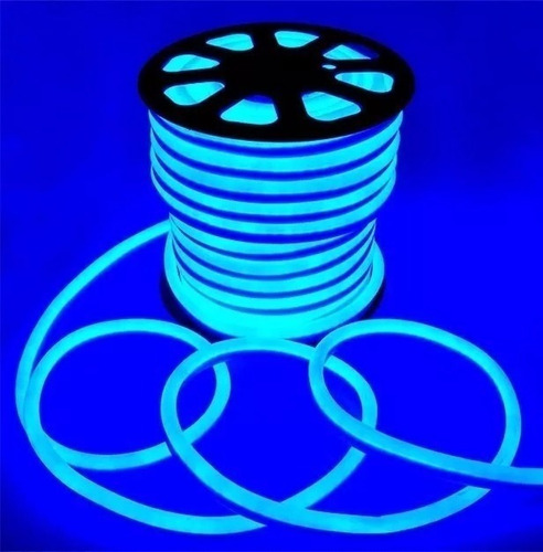 Mangueira De Led Neon Flex 11 Metros + Conector Luz Azul