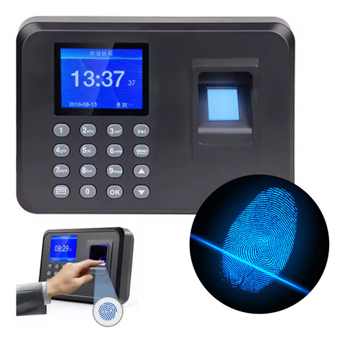 Reloj Control Hora Huella Biometrico Asistencia Personal Veoquiero