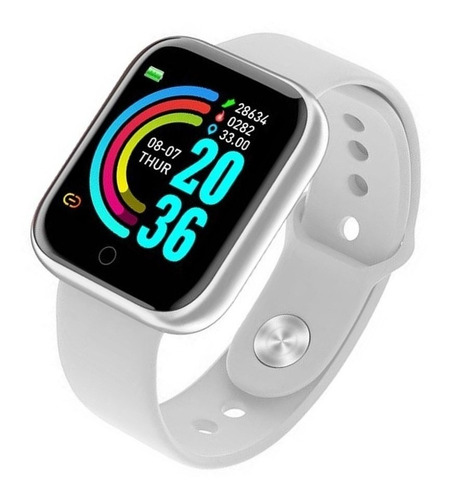 Imagen 3 de 3 de Smartwatch Smart Bracelet D20 1 1.3 Plateado