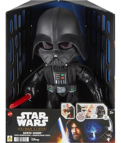 Pelucia Com Mecanismo Star Wars Darth Vader Voz 28cm