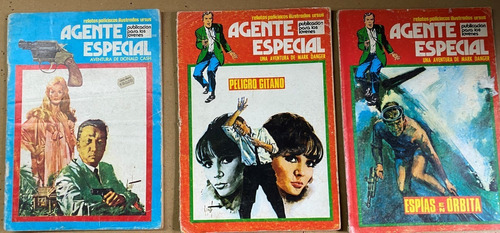 3 Revistas Agente Especial, Historieta Lote Cr0417