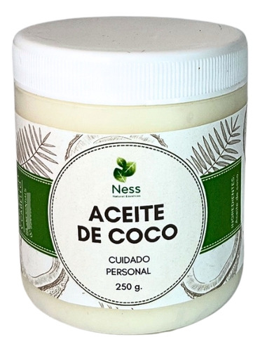 Aceite De Coco Virgen Para Piel Y Cabello 250 G Puro