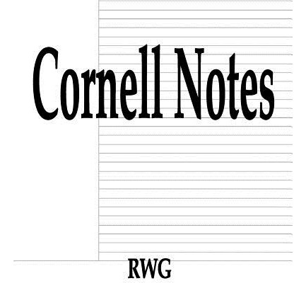 Libro Cornell Notes: 50 Pages 8.5 X 11 - Rwg