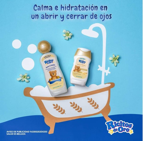 Kit Ricitos De Oro - Shampoo Y Crema Corporal De 250ml