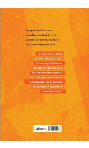 Na Pior Em Paris E Londres, De George Orwell. Editora Lafonte, Capa Mole Em Português, 2021