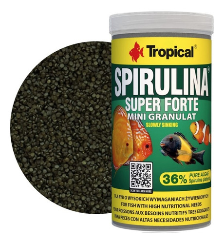 Alimento Super Spirulina Forte Mini 56g Tropical