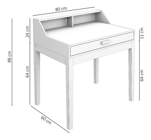 Colorida mesa de estudio para niños adolescentes, decoración, dormitorio de color menta