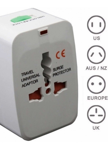 Adaptador Europeo Viajero Convertidor Universal