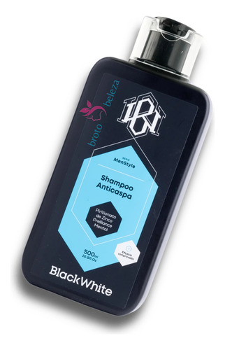 Shampoo Anticaspa 500ml - Blackwhite Com Mentol