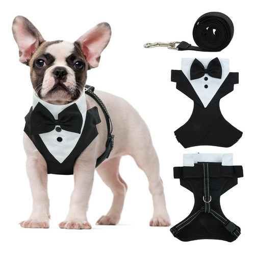 Arnés De Esmoquin Para Perro, Chaleco Para Perro Con Correa