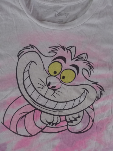Disney Playera Con Diseño Cheshire Niña Talla 12 (Usado)