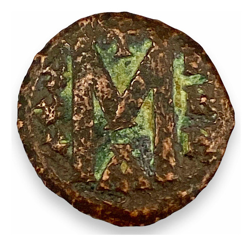 Moneda Bizantina Follis Constantino V Y Leon Iii Año 751 D C (Usado)