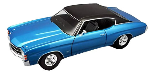 Auto Coleccion Maisto Special 1971 Chevrolet Chevelle Azul 