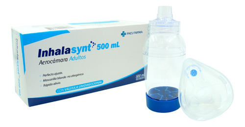 Inhalasynt Adulto Valvula Unidireccional Aerocamara 500 Ml