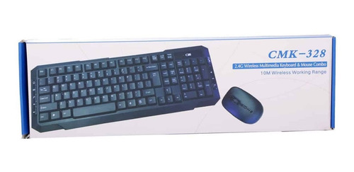 Imagen 2 de 5 de Kit De Teclado Y Mouse Inalámbrico Cmk-328 Excelente Calidad