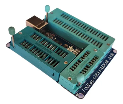 Gravador Avr Usbasp Atmel C/ Soquete Zif E Isp - Programador