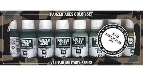 Vallejo Panzer Aces N ° 4 Conjunto De Pintura, 17 Ml.