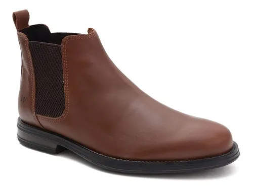 Bota Hombre West Coast Volcano De Cuero Con El stico