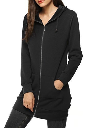 Zeagoo Mujeres Casual Zip Up Fleece Sudaderas Con Capucha Tú